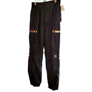 Vintage Pepe Jeans London Nylon Activewear Pants M Fully Lined Denim Worxx Black